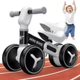 thumbnail image 1 of Wdmiya Baby Balance Bike for 1 Year Old Gifts Boys Girls, Toddler Riding Toys with Adjustable Seat, Toddler Walker with 4 Wheels, First Birthday Gift Infant Bicycle, Black, 1 of 9