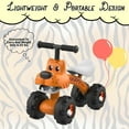 thumbnail image 1 of Wdmiya Baby Balance Bike for 1 Year Old, Toddler First Balance Bike, No Pedal Infant 4 Wheels Baby Walker First Birthday Gift, Walker Riding Toys for 10-36 Months Children, Tiger, 1 of 10