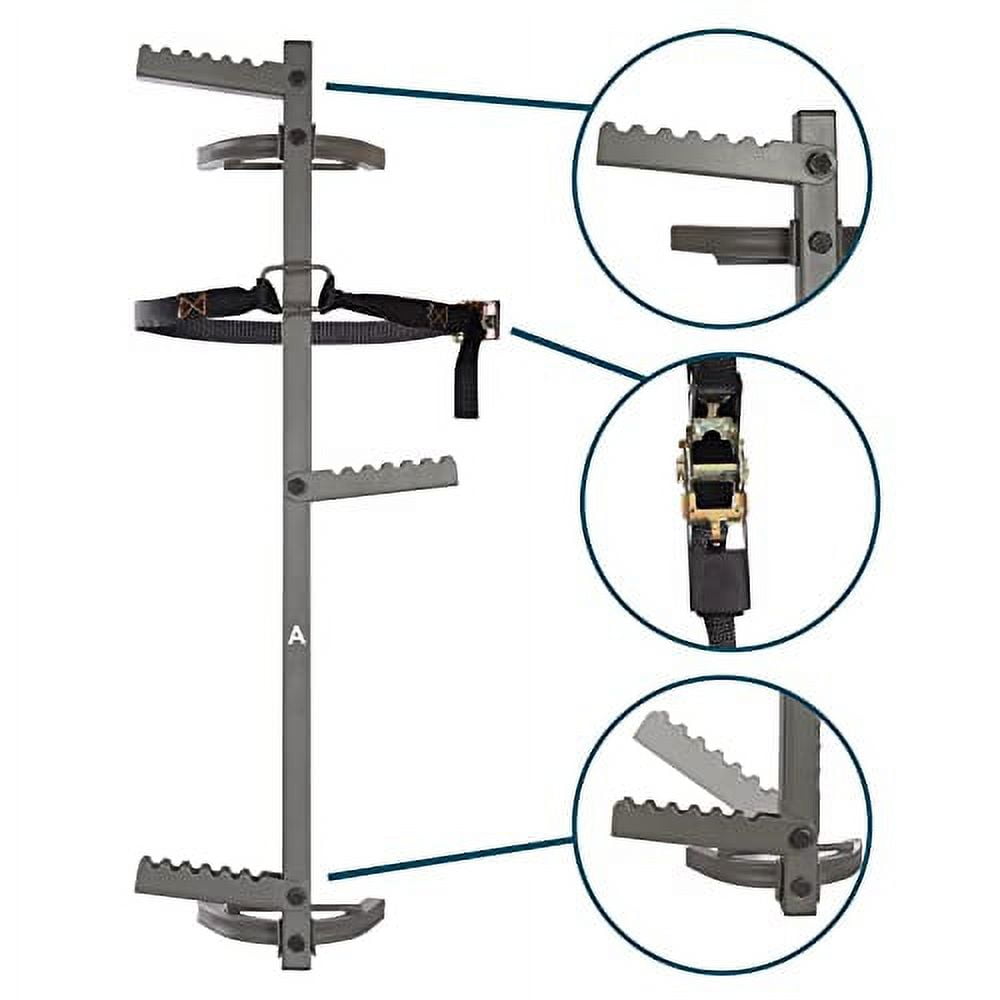 Wdsystin Climbing Sticks for Treestand Hunting Ladder Fold Up Steps