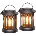 thumbnail image 1 of WdtPro Solar Lanterns Outdoor Waterproof, Upgraded Bright Hanging Solar Lights for Outside,Solar Powered Lanterns Lighting LED for Garden Patio Yard Decorative 2 Pack (Warm Light), 1 of 10