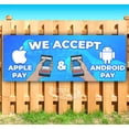 thumbnail image 1 of We Accept Online Pay 13 oz Vinyl Banner With Metal Grommets, 1 of 4
