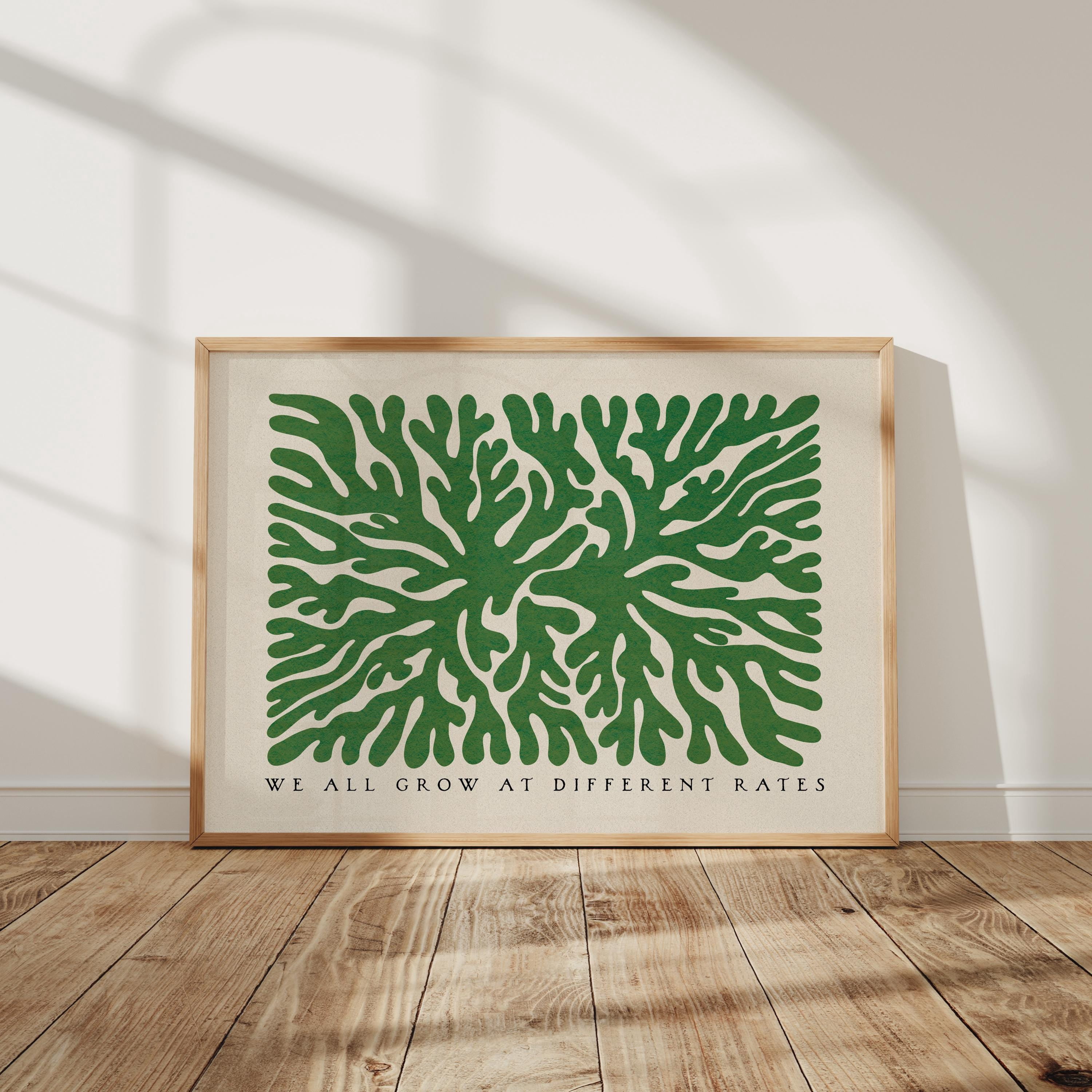 We All Grow Different Rates Growth Mindset Poster , Poster Print Only ...