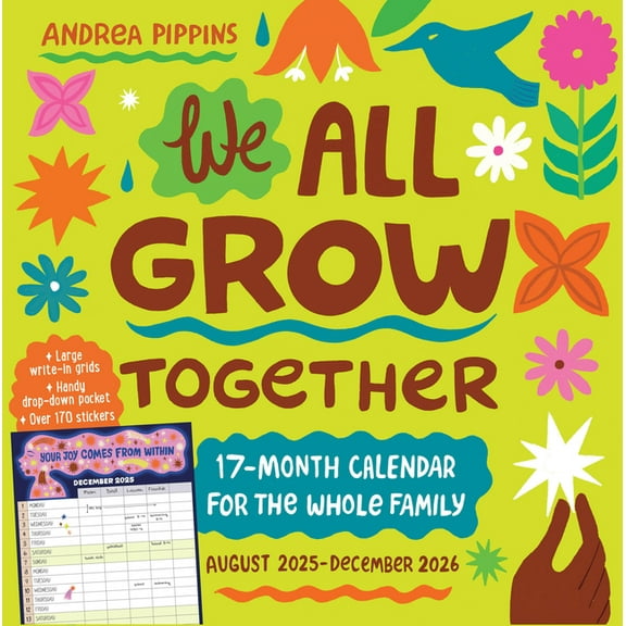 We All Grow Together 17-Month Wall Calendar 2026, (Paperback)