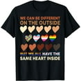 thumbnail image 1 of We All Have Same Heart Inside Autism African Ally LGBT Pride T-Shirt, 1 of 2
