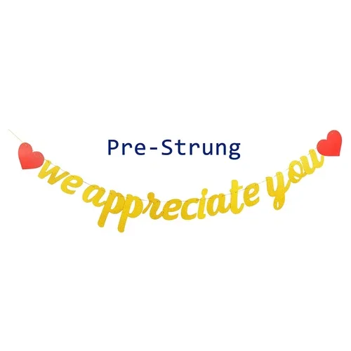 We Appreciate You Banner Glitter Appreciation Backdrop For Doctor Nurse Teacher