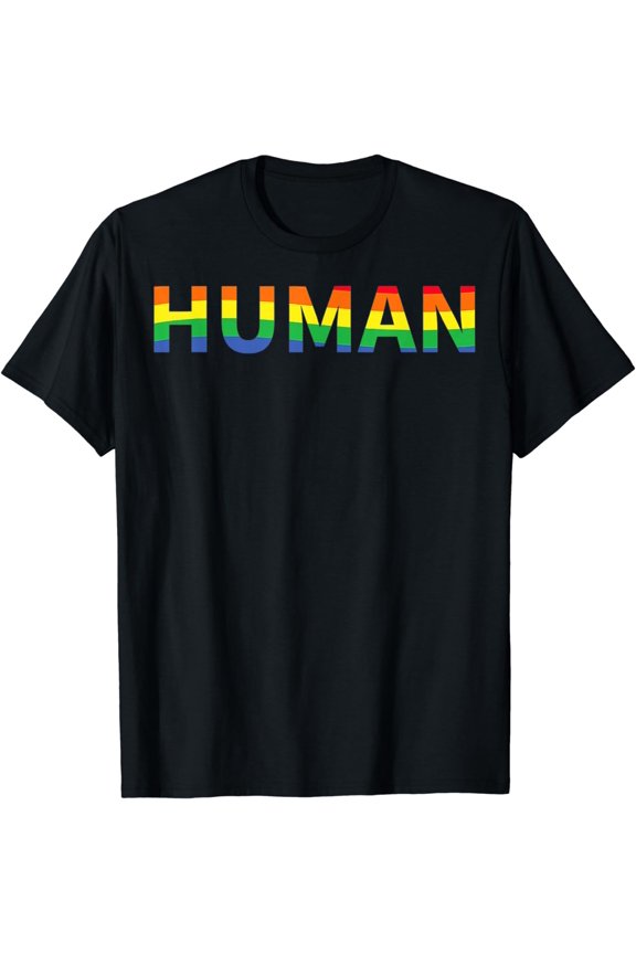 We Are All Human LGBT Gay Rights Pride Ally Plus Size T-Shirt