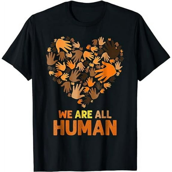 We Are All Human Melanin Black History Pride Africa BLM T-Shirt