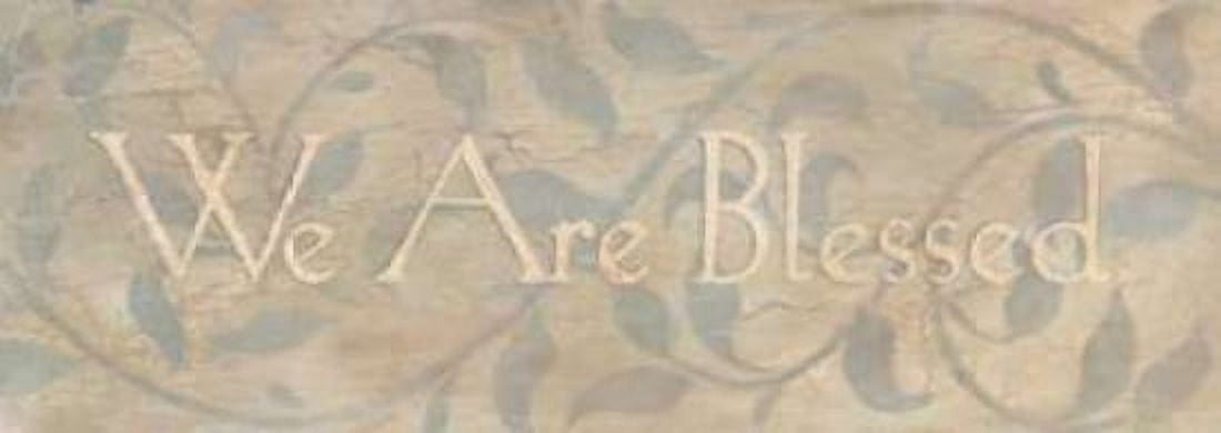 We Are Blessed Canvas Art - Stephanie Marrott (10 x 20)