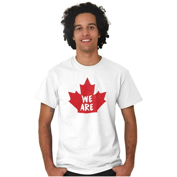 We Are Canada Slogan Maple Leaf Men's Graphic T Shirt Tees Brisco Brands L