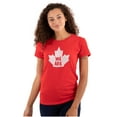 thumbnail image 1 of We Are Canada Slogan Maple Leaf Womens Slim Fit Graphic Tee Brisco Brands X, 1 of 5