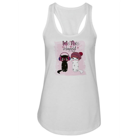 We Are Happy Cats Tank Women -Image by Shutterstock, Female Medium