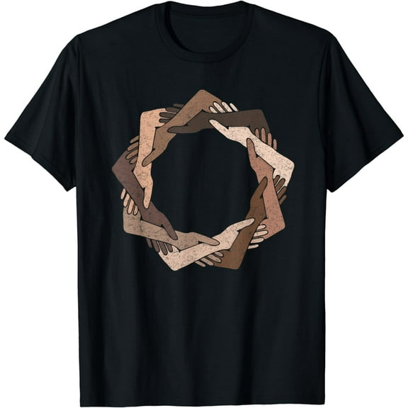 We Are One Human Family Nine Pointed Star - Baha'i Clothing T-Shirt