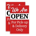 thumbnail image 1 of We Are Open for Pickup And Delivery (24" X 36") Vinyl Decal Only (Pack of 2) |Sign|Sticker|Poster, 1 of 4