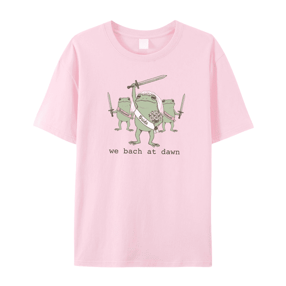 We Bach at Dawn Frog Bachelorette T Shirt Funny Bride Graphic Tee Bridesmaid Party Tshirt Bridal Crew Wedding Trip Unisex Tee
