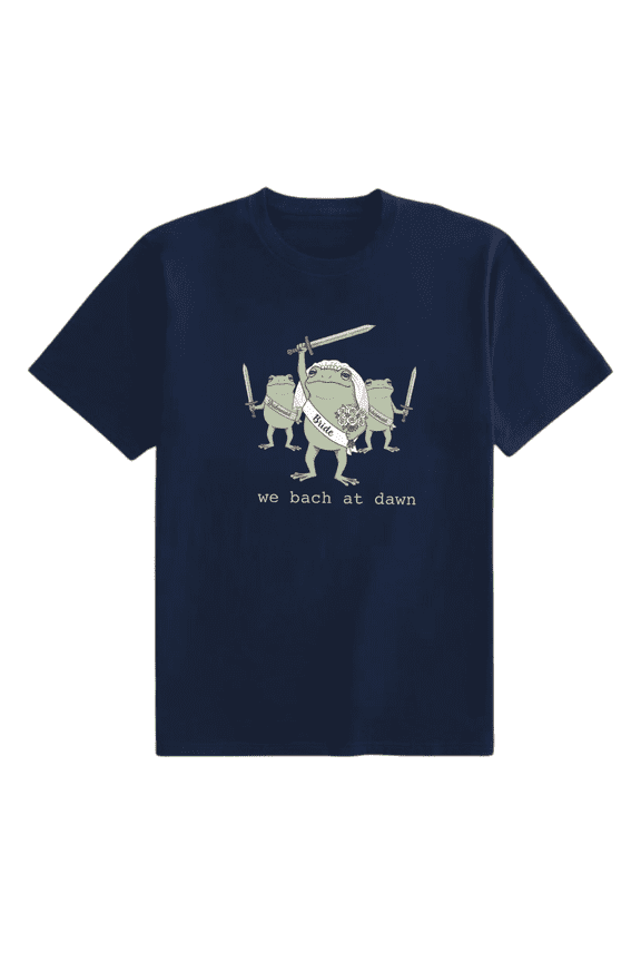 We Bach at Dawn Frog Bachelorette T Shirt Funny Bride Graphic Tee Bridesmaid Party Tshirt Bridal Crew Wedding Trip Unisex Tee