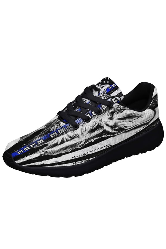 We Back The Blue Police Shoes Sneakers Black Size 8
