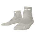 thumbnail image 1 of We Ball Sports Anti-Blister Mens Athletic Cushion Quarter Length Socks for Football, Running, Baseball, Basketball (Grey, L), 1 of 5
