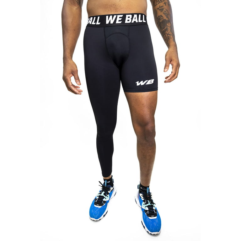 The New Men's Basketball Single Leg Tight Sports Pants 3/4 One Leg  Compression Pants Athletic Base Layer Underwear : : Clothing,  Shoes 