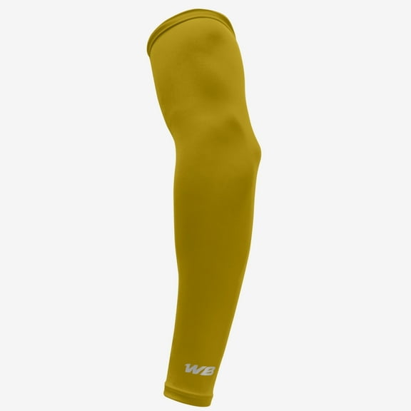 We Ball Sports Compression Arm Sleeve, Cooling Moisture-Wicking Breathable Sleeve for Basketball, Football, Baseball, Gold