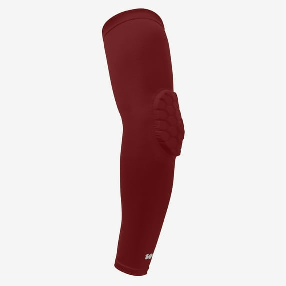 We Ball Sports Compression Padded Arm Sleeve - Cooling, Moisture Wicking, Breathable For Basketball, Football, Baseball (MAROON)