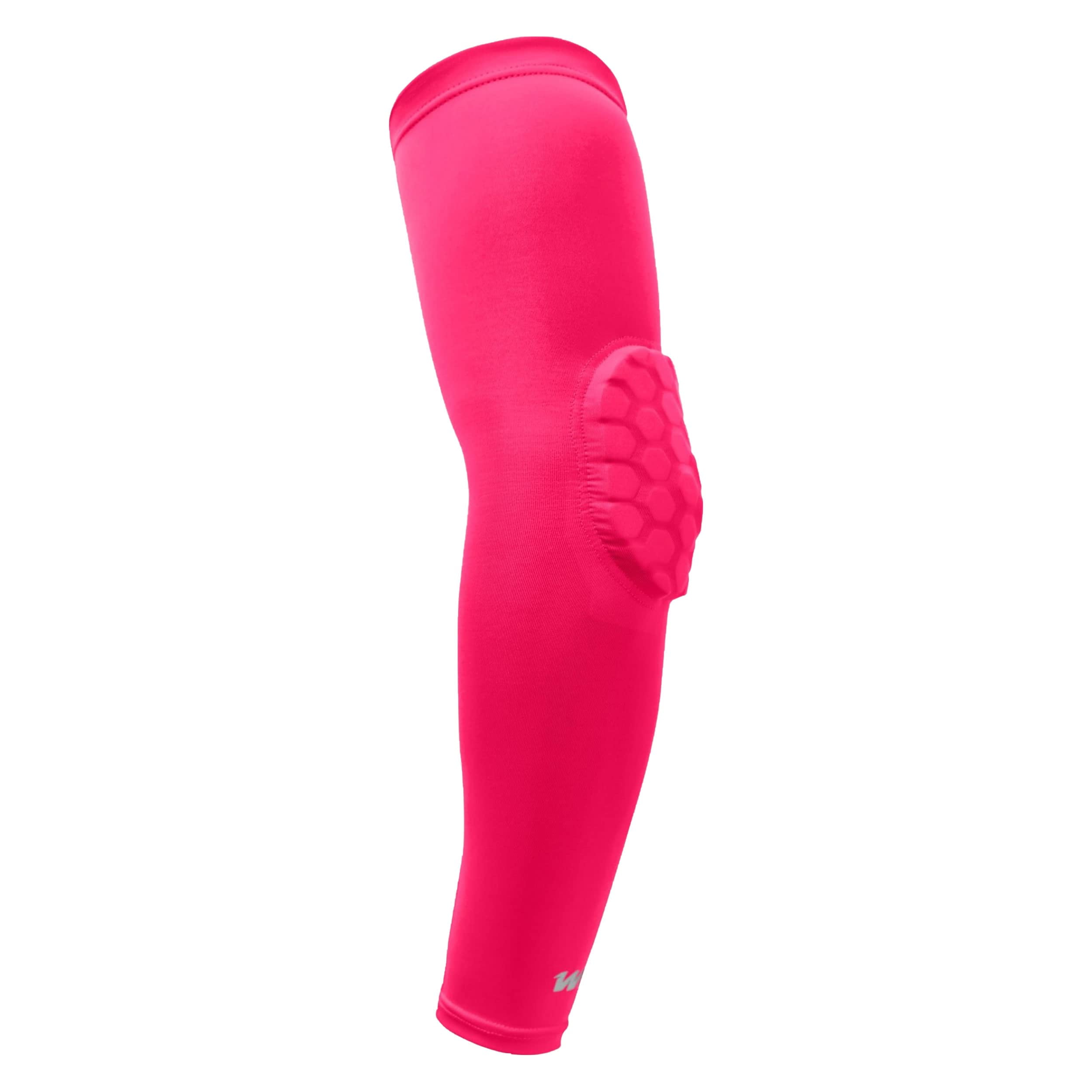 We Ball Sports Compression Padded Arm Sleeve - Cooling, Moisture Wicking,  Breathable For Basketball, Football, Baseball (Pink, S) 