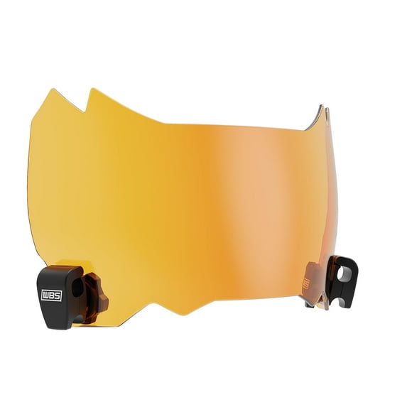 We Ball Sports Football Visor 3.0, Fits Adult & Youth Football Helmets (AMBER)