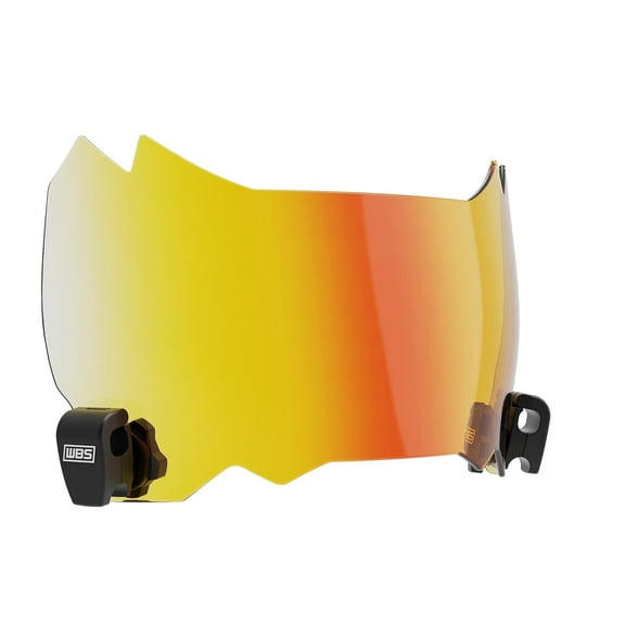 We Ball Sports Football Visor 3.0, Red Tinted Polycarbonate Eye Shield for Adult and Youth Football Helmets (RED)