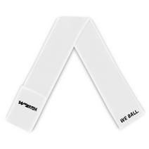We Ball Sports Streamer Football Towel, Sports Towel with Hook and Loop Fastener to Clean Football Visor and Gloves (White)