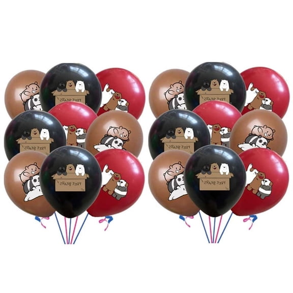 We Bare Bears Balloons Party Supplies Birthday Favors Decorations Decor Kit Latex