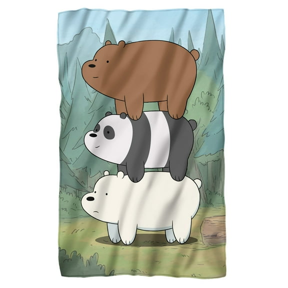 We Bare Bears Bear Stack Fleece Blanket 36' x 58'