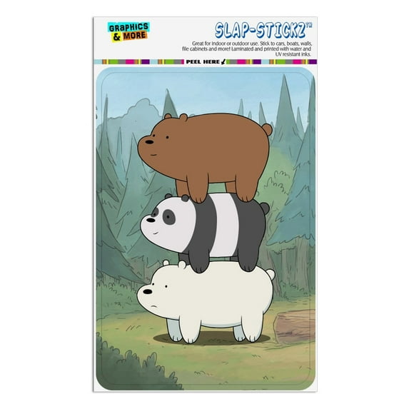We Bare Bears Bear Stack Home Business Office Sign