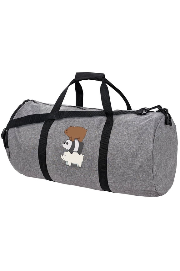 We Bare Bears Bear Stack Lightweight Duffel Bag for Sports and Gym Packable for Travel