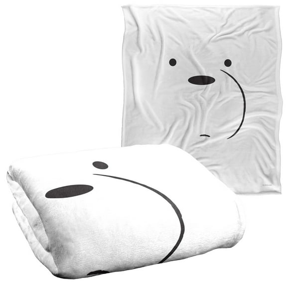 We Bare Bears Blanket, 50"x60", Ice Bear Silky Touch Sherpa Back Super Soft Throw Blanket