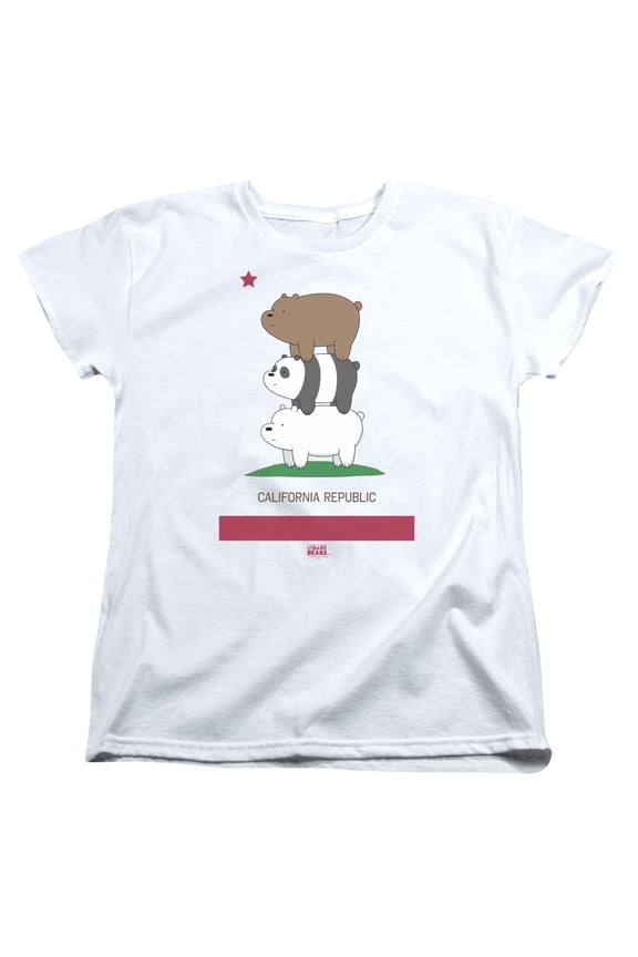We Bare Bears - Cali Stack - Women's Short Sleeve Shirt - Large