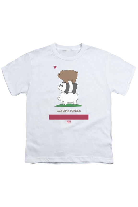 We Bare Bears - Cali Stack - Youth Short Sleeve Shirt - Small