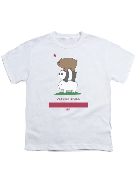 We Bare Bears - Cali Stack - Youth Short Sleeve Shirt - Small