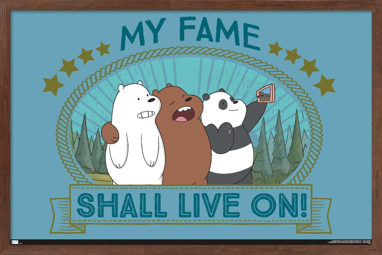 We Bare Bears - Fame Wall Poster, 14.725" x 22.375", Framed