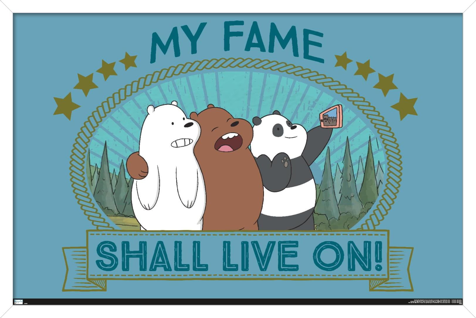 We Bare Bears - Fame Wall Poster, 22.375" x 34", Framed