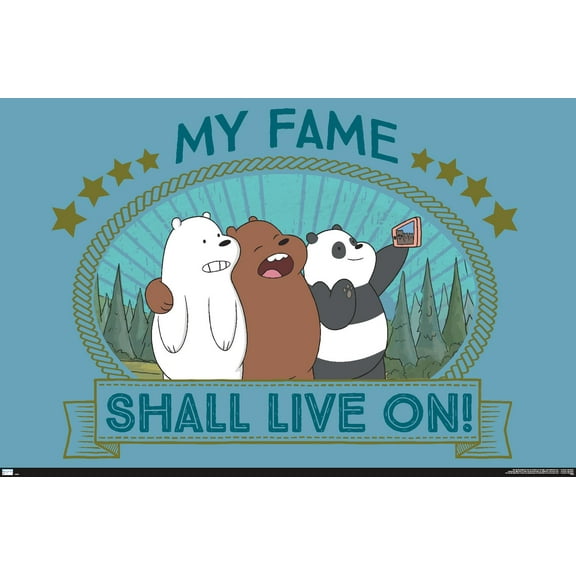 We Bare Bears - Fame Wall Poster, 22.375" x 34"