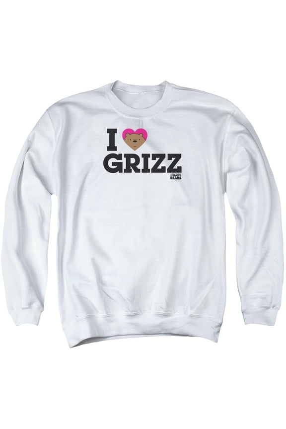 We Bare Bears - Heart Grizz - Crewneck Sweatshirt - Large