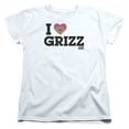 thumbnail image 1 of We Bare Bears Heart Grizz S/S Women's T-Shirt White, 1 of 1