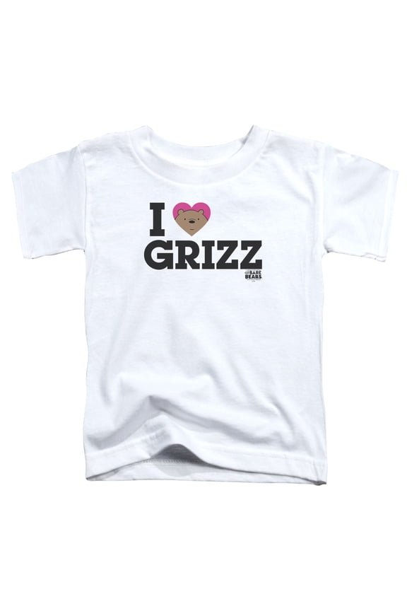 We Bare Bears - Heart Grizz - Toddler Short Sleeve Shirt - 4T