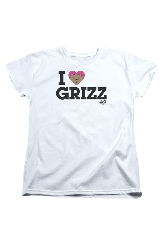 We Bare Bears - Heart Grizz - Women's Short Sleeve Shirt - X-Large
