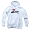 thumbnail image 1 of We Bare Bears Heart Grizz Youth Pullover Hoodie Sweatshirt White, 1 of 1