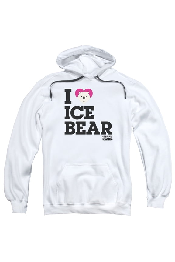 We Bare Bears - Heart Ice Bear - Pull-Over Hoodie - Large