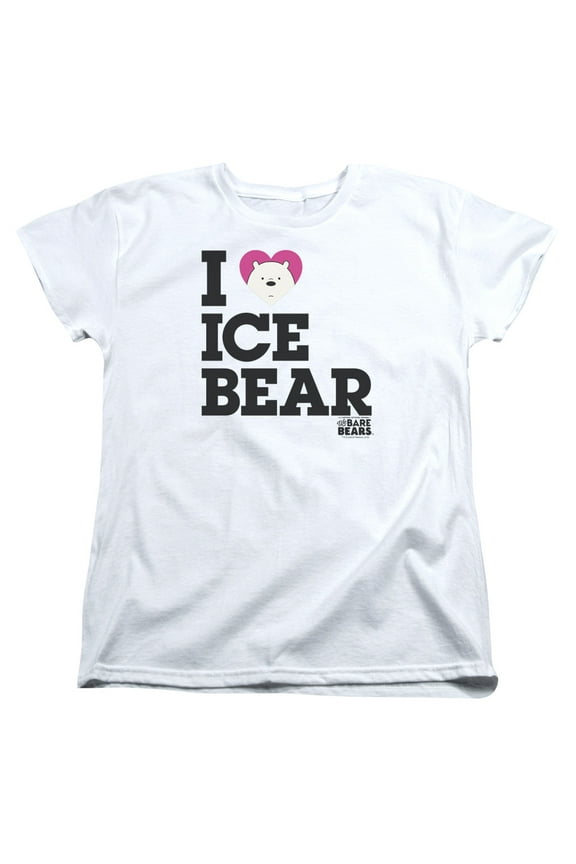 We Bare Bears - Heart Ice Bear - Women's Short Sleeve Shirt - X-Large