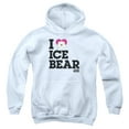 thumbnail image 1 of We Bare Bears - Heart Ice Bear - Youth Hooded Sweatshirt - Small, 1 of 2