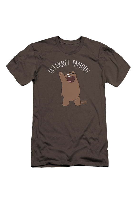 We Bare Bears - Internet Famous - Premium Slim Fit Short Sleeve Shirt - Small