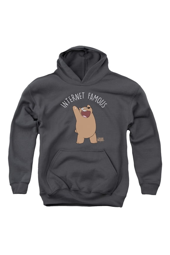 We Bare Bears - Internet Famous - Youth Hooded Sweatshirt - Large