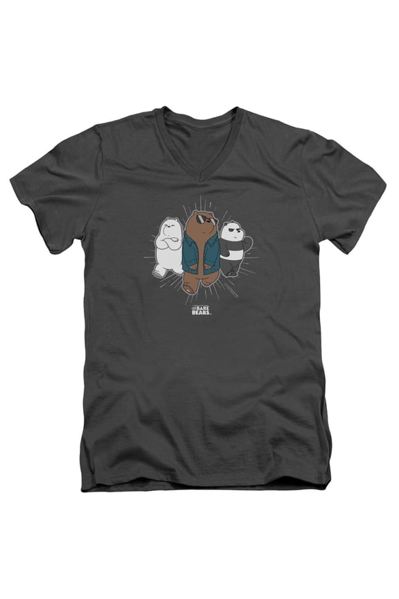 We Bare Bears - Jacket - Slim Fit V Neck Shirt - Medium
